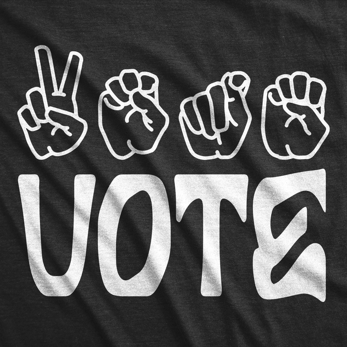 Womens Funny T Shirts Vote Sign Language Awesome Election Graphic Tee For Ladies