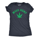 Womens Weed Aunt T Shirt Funny 420 Pot Auntie Joke Tee For Ladies