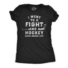 Womens Funny T Shirts I Went to A Fight and A Hockey Game Broke Out Sarcastic Tee