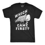 Mens Funny T Shirts Which Came First Sarcastic Adult Tee for Men