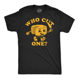 Mens Funny T Shirts Who Cut One Sarcastic Fart Joke Graphic Tee for Men