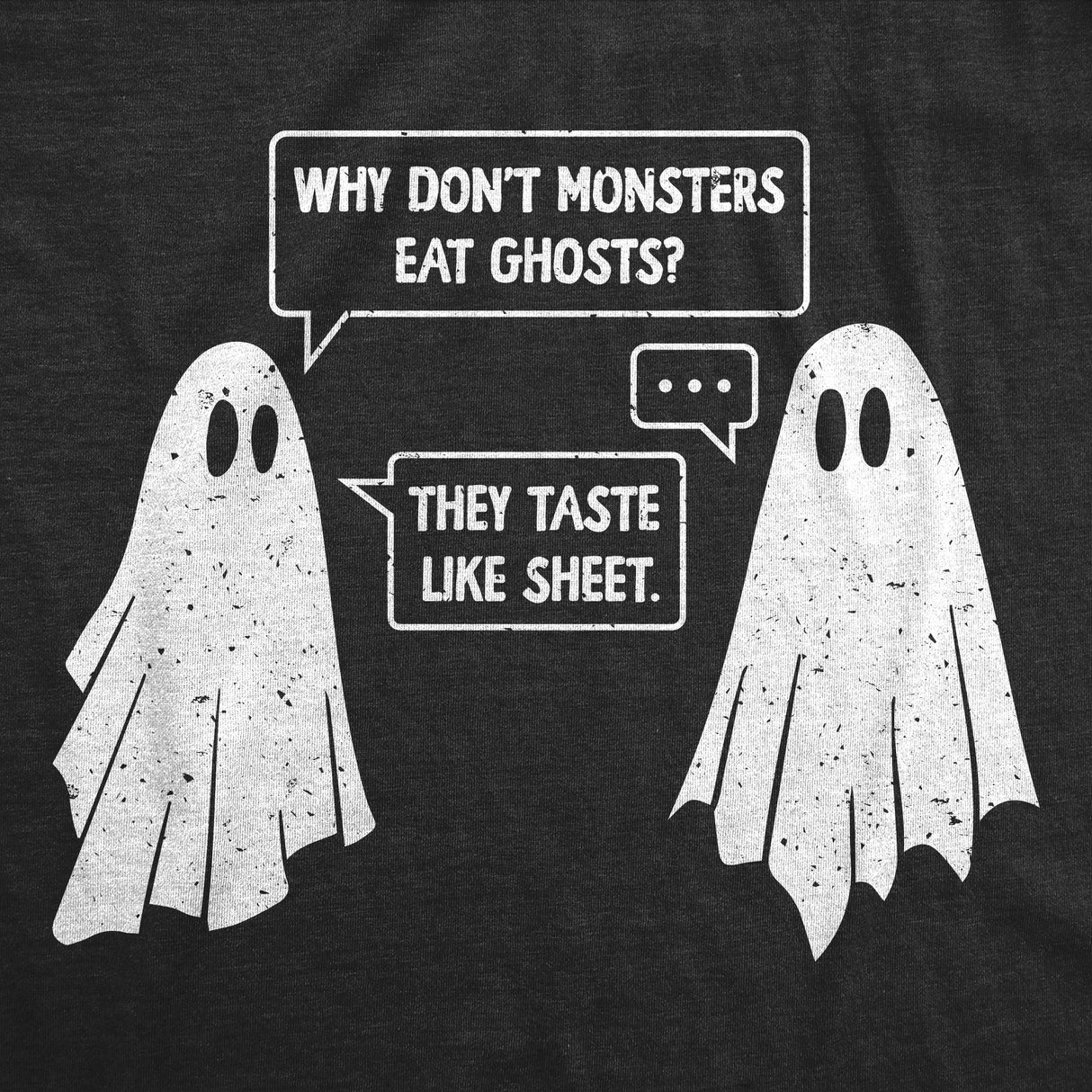 Mens Funny T Shirts Ghost Joke Sarcastic Halloween Bedsheet Ghosts Graphic Novelty Tee for Men