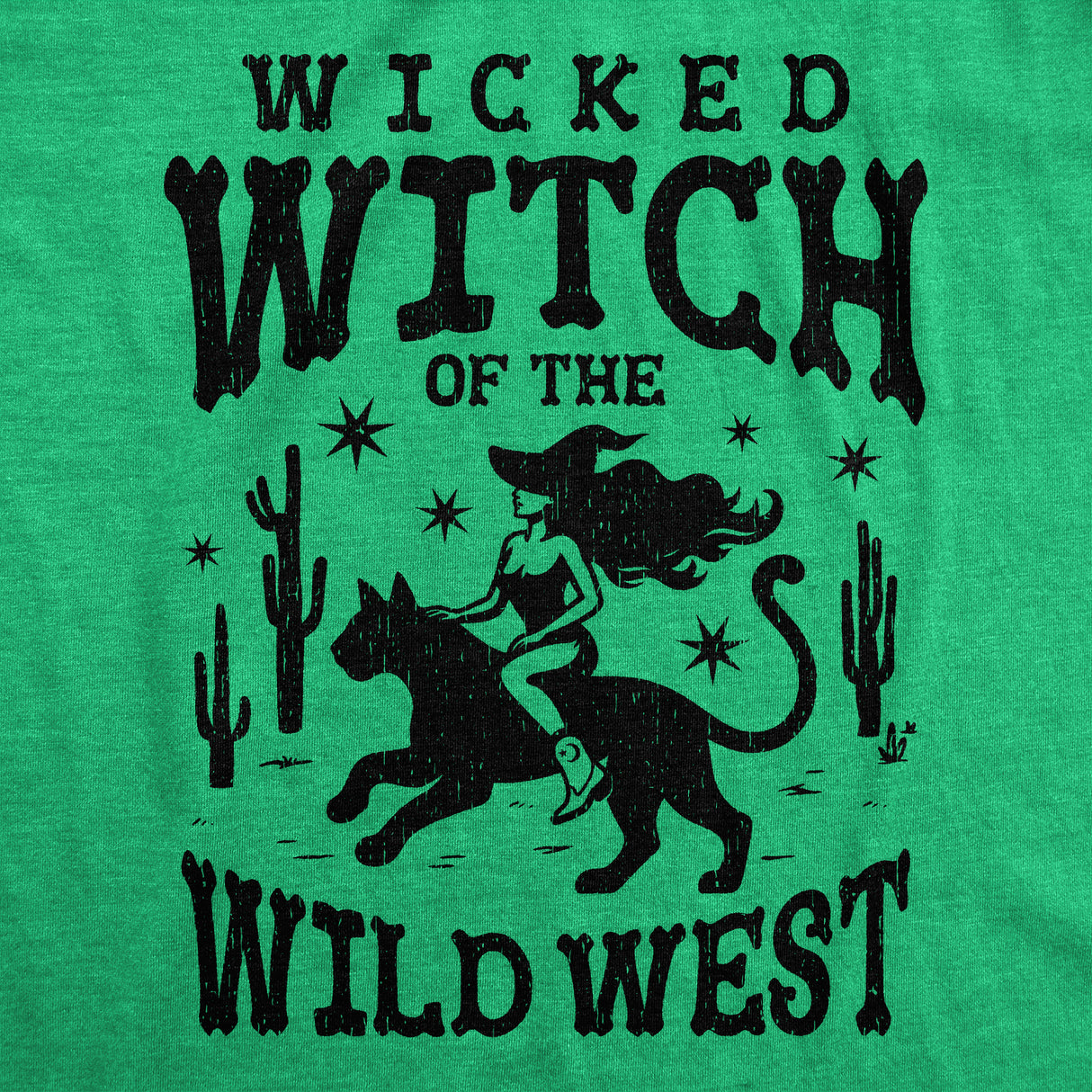 Womens Funny T Shirts Wicked Witch Of The Wild West Sarcastic Halloween Graphic Tee For Ladies