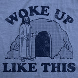 Womens Woke Up Like This Funny Easter Sunday Graphic Tee For Ladies