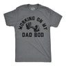 Mens Funny T Shirts Working On My Dad Bod Sarcastic Workout Tee for Men