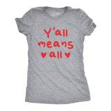 Womens Funny T Shirts Yall Means All Cute Loving Graphic Tee For Ladies