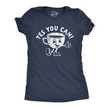 Womens Funny T Shirts Yes You Can Coffee Sarcastic Caffeine Lovers Tee For Ladies