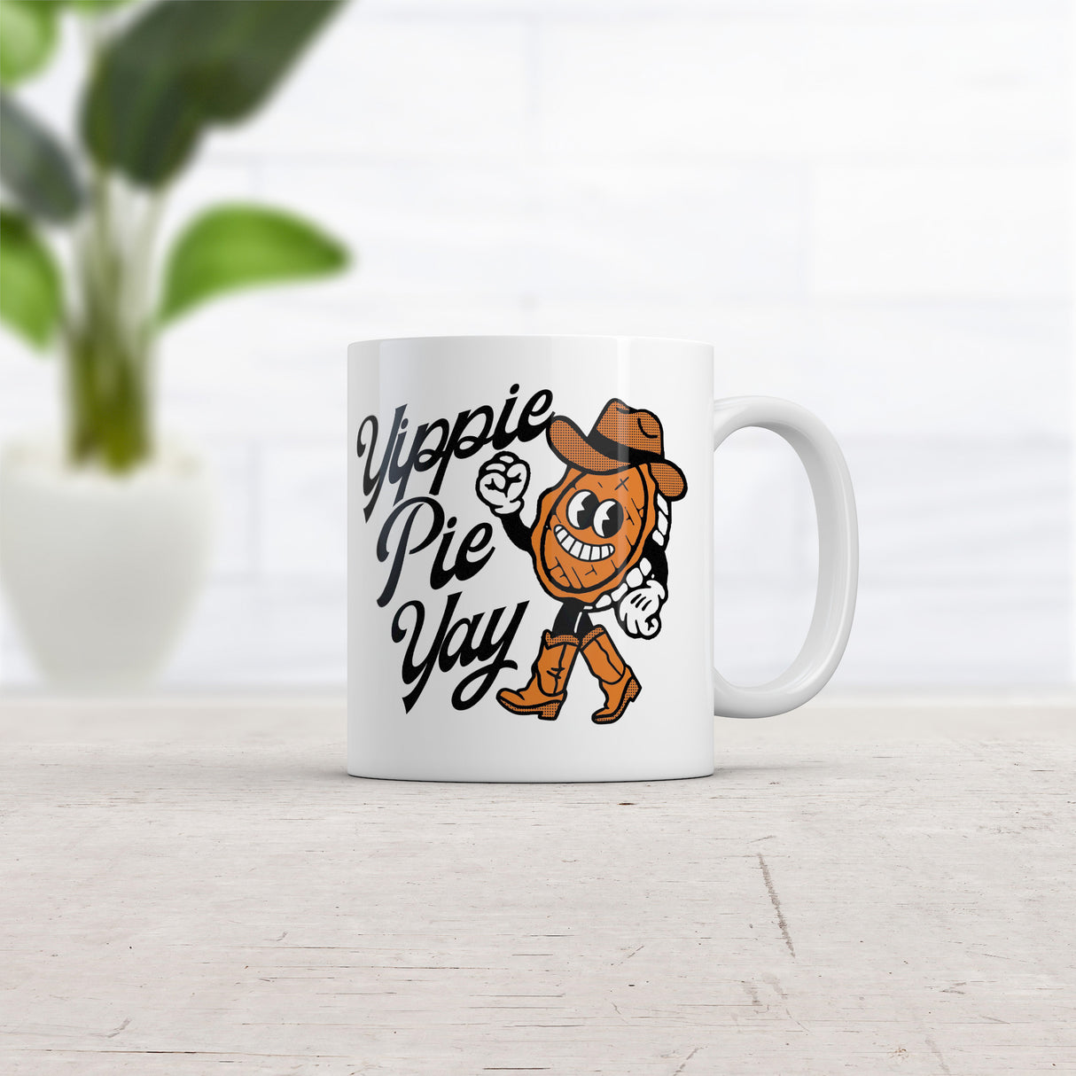 Yippie Pie Yay Mug Funny Sarcastic Pie Lovers Graphic Coffee Cup-11oz