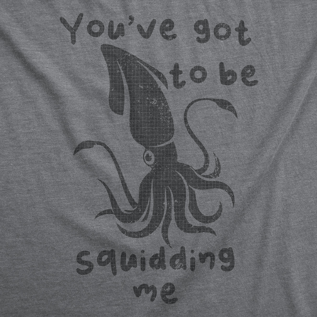 Mens Youve Got to Be Squidding Me T Shirt Funny Cute Joking Squid Tee for Guys
