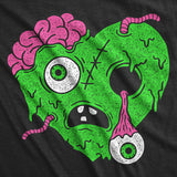 Womens Funny T Shirts Zombie Heart Sarcastic Halloween Graphic Novelty Tee For Ladies