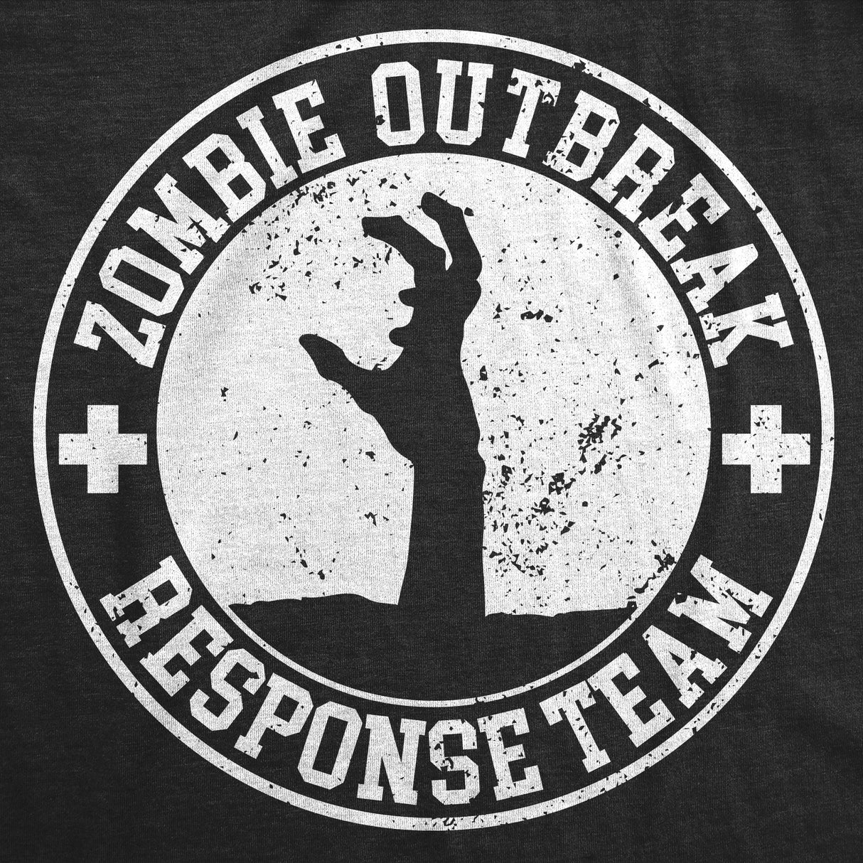 Mens Funny T Shirts Zombie Outbreak Response Team Sarcastic Graphic Tee for Men