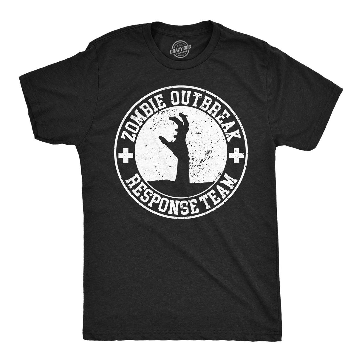 Mens Funny T Shirts Zombie Outbreak Response Team Sarcastic Graphic Tee for Men