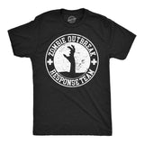 Mens Funny T Shirts Zombie Outbreak Response Team Sarcastic Graphic Tee for Men