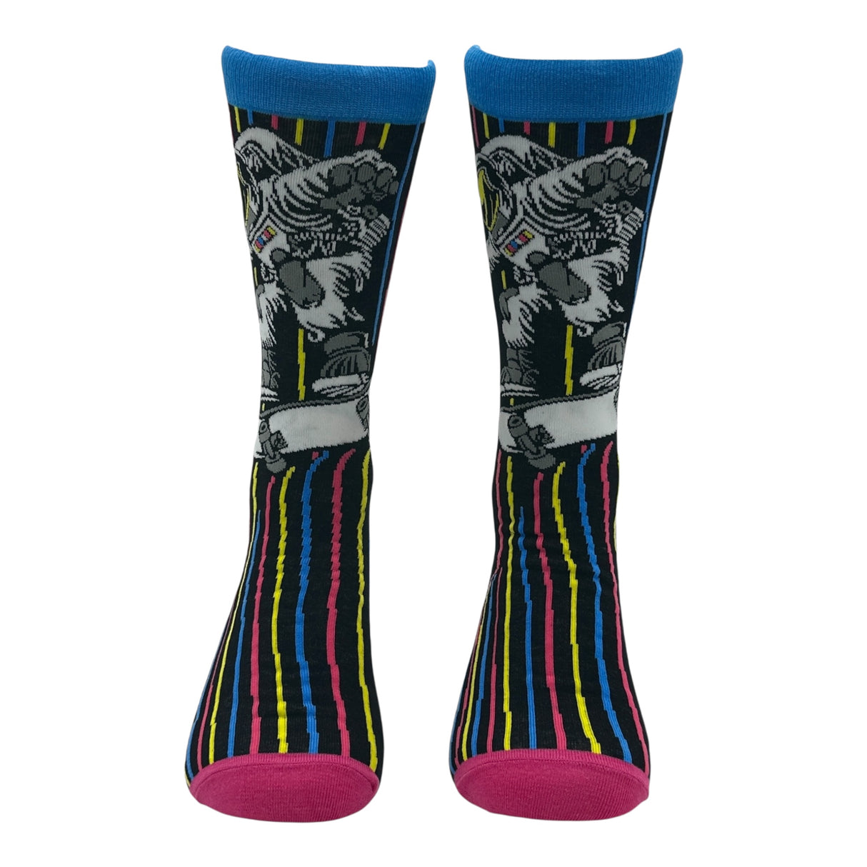 Men's Astro Skater Socks Funny Sarcastic Space Graphic Novelty Footwear for Men