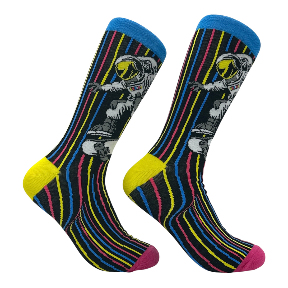 Men's Astro Skater Socks Funny Sarcastic Space Graphic Novelty Footwear for Men