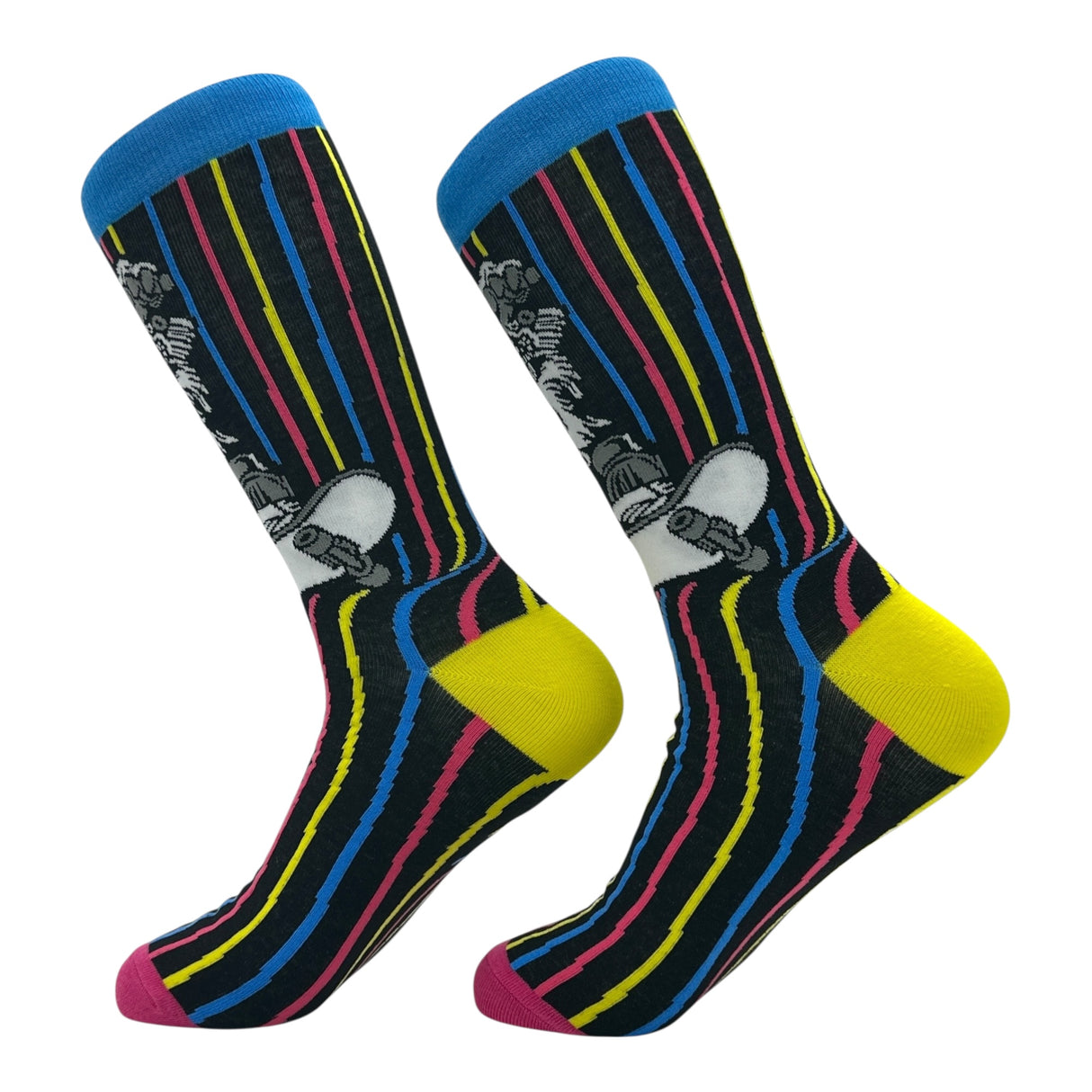 Men's Astro Skater Socks Funny Sarcastic Space Graphic Novelty Footwear for Men