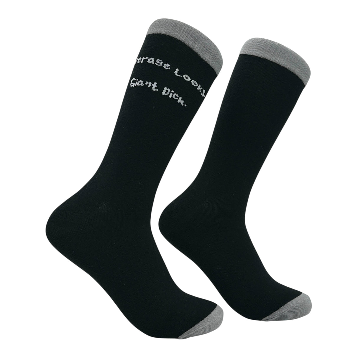 Men's Average Looks Giant Dick Socks Funny Sarcastic Graphic Novelty Footwear for Men