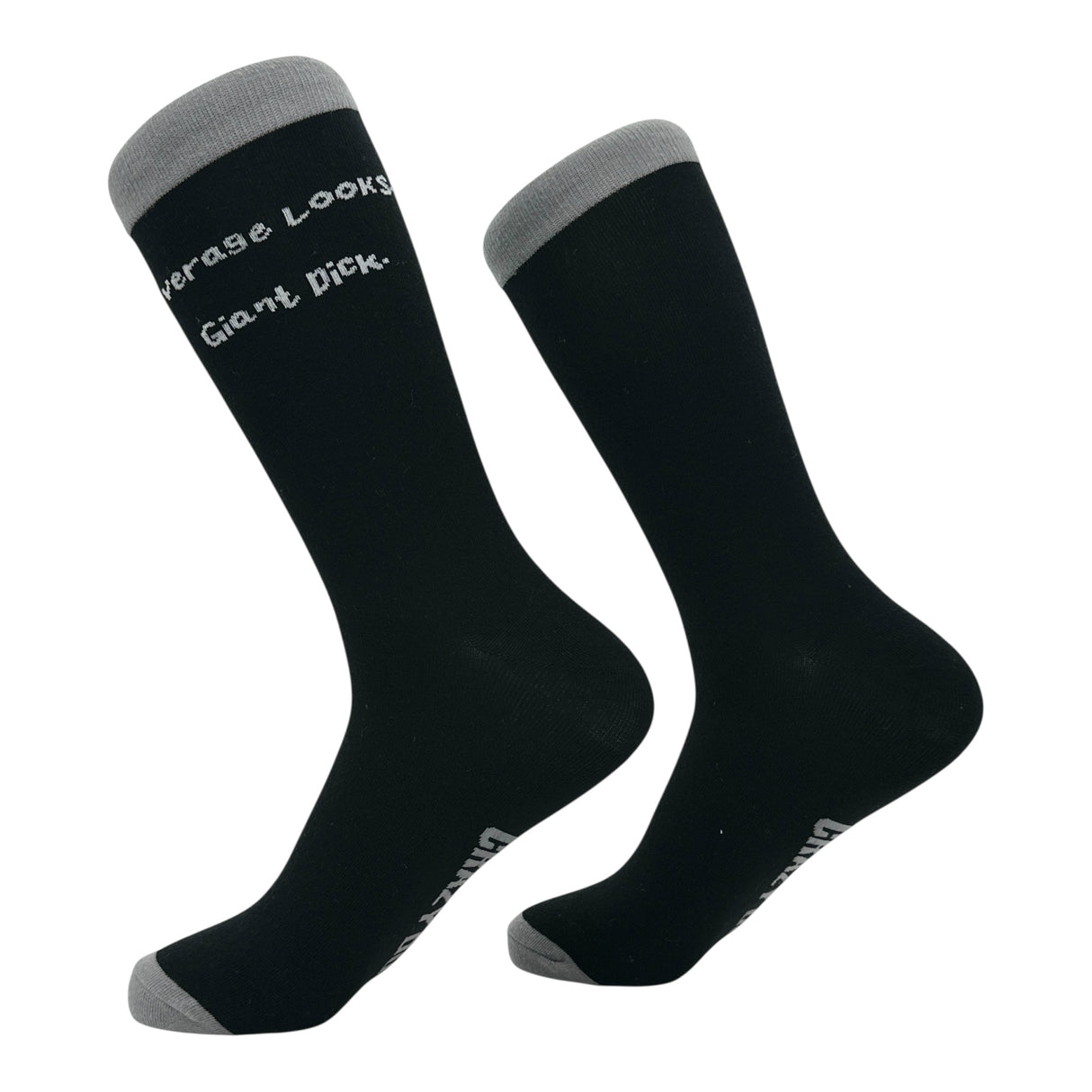 Men's Average Looks Giant Dick Socks Funny Sarcastic Graphic Novelty Footwear for Men