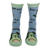 Women's Avodoggo Socks Funny Sarcastic Puppy Graphic Novelty Avocado Footwear for Ladies