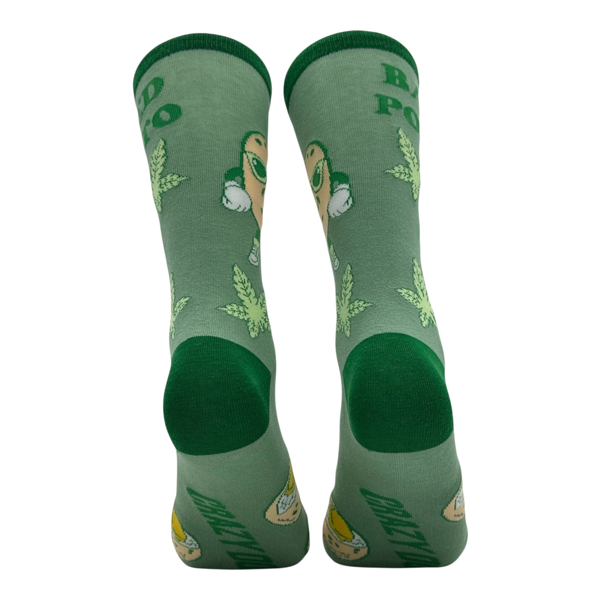 Men's Baked Potato Socks Funny Sarcastic 420 Graphic Novelty Footwear for Men