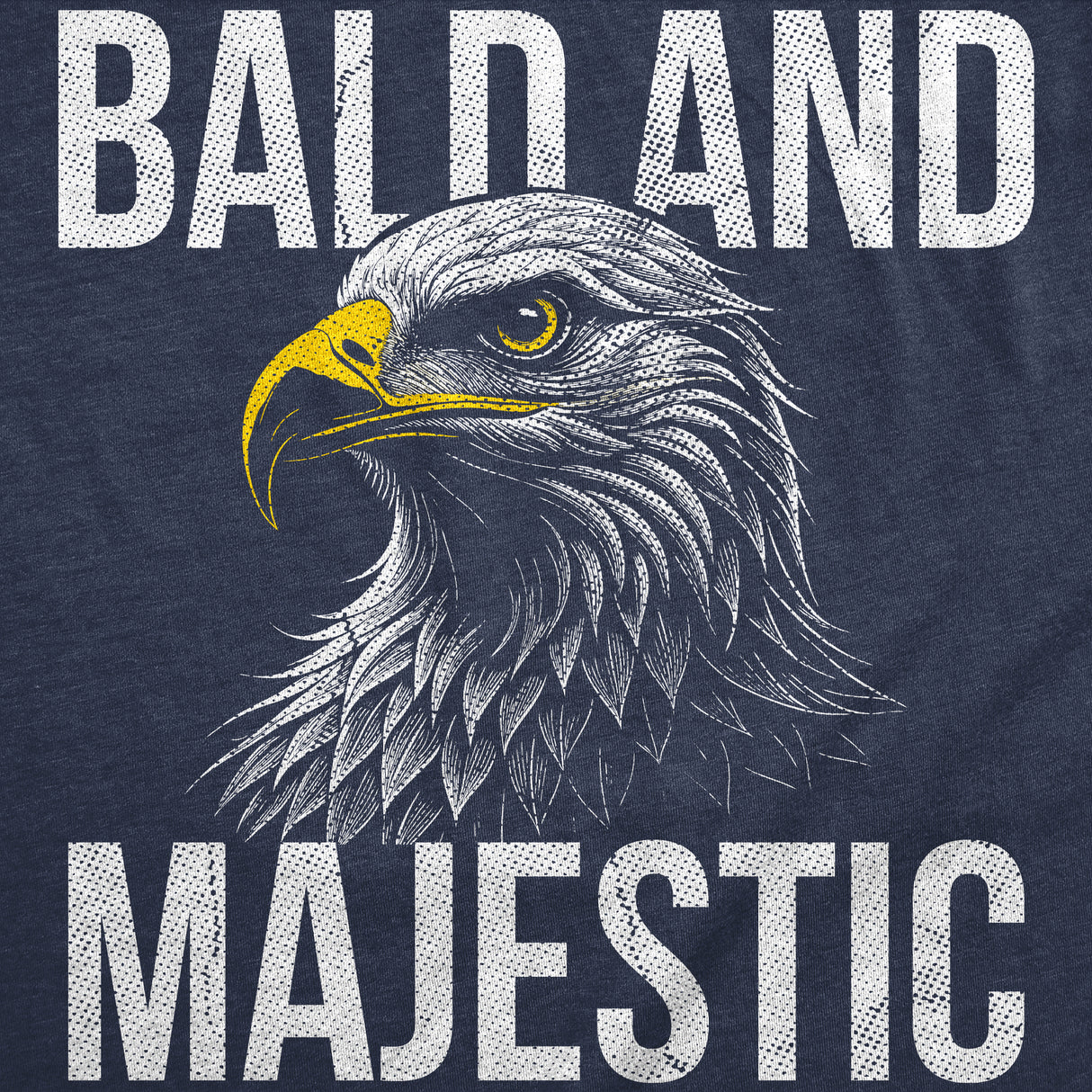 Mens Funny T Shirts Bald and Majestic Sarcastic Eagle Graphic Novelty Tee for Men