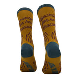 Men's Bearded for Her Pleasure Socks Funny Sarcastic Facial Hair Graphic Novelty Footwear for Men