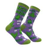 Women's Best Buds Socks Funny Sarcastic 420 Graphic Novelty Footwear for Ladies
