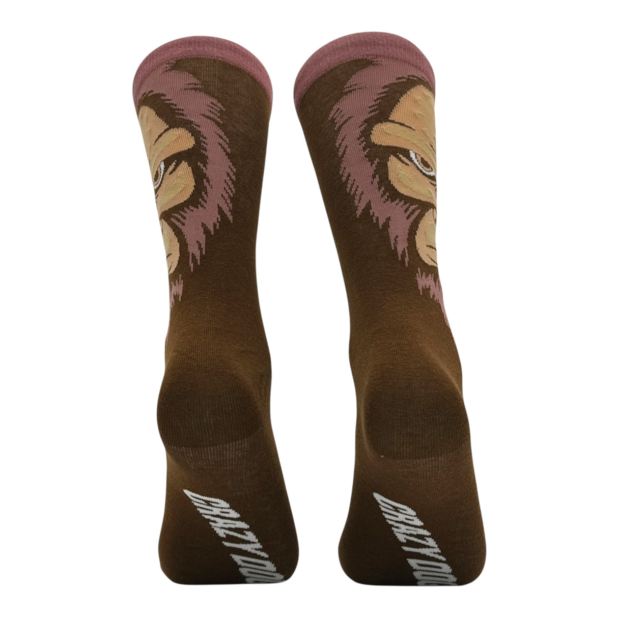 Men's Bigfoot Face Socks Funny Sarcastic Sasquatch Graphic Novelty Footwear for Men