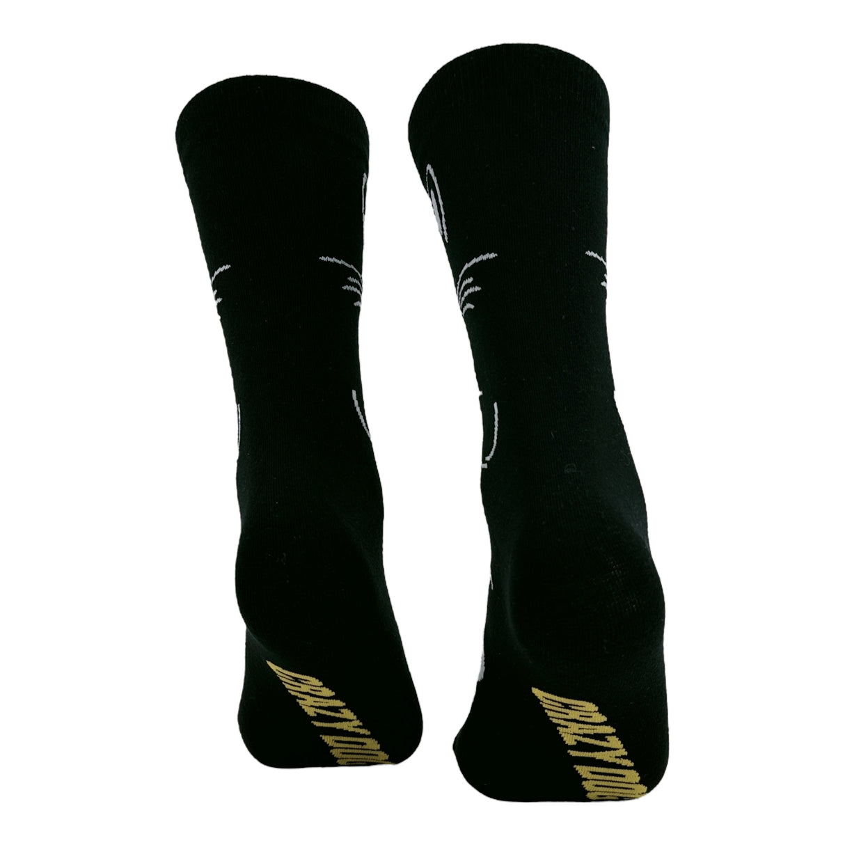 Women's Black Cat Socks Funny Sarcastic Kitten Graphic Novelty Footwear for Ladies