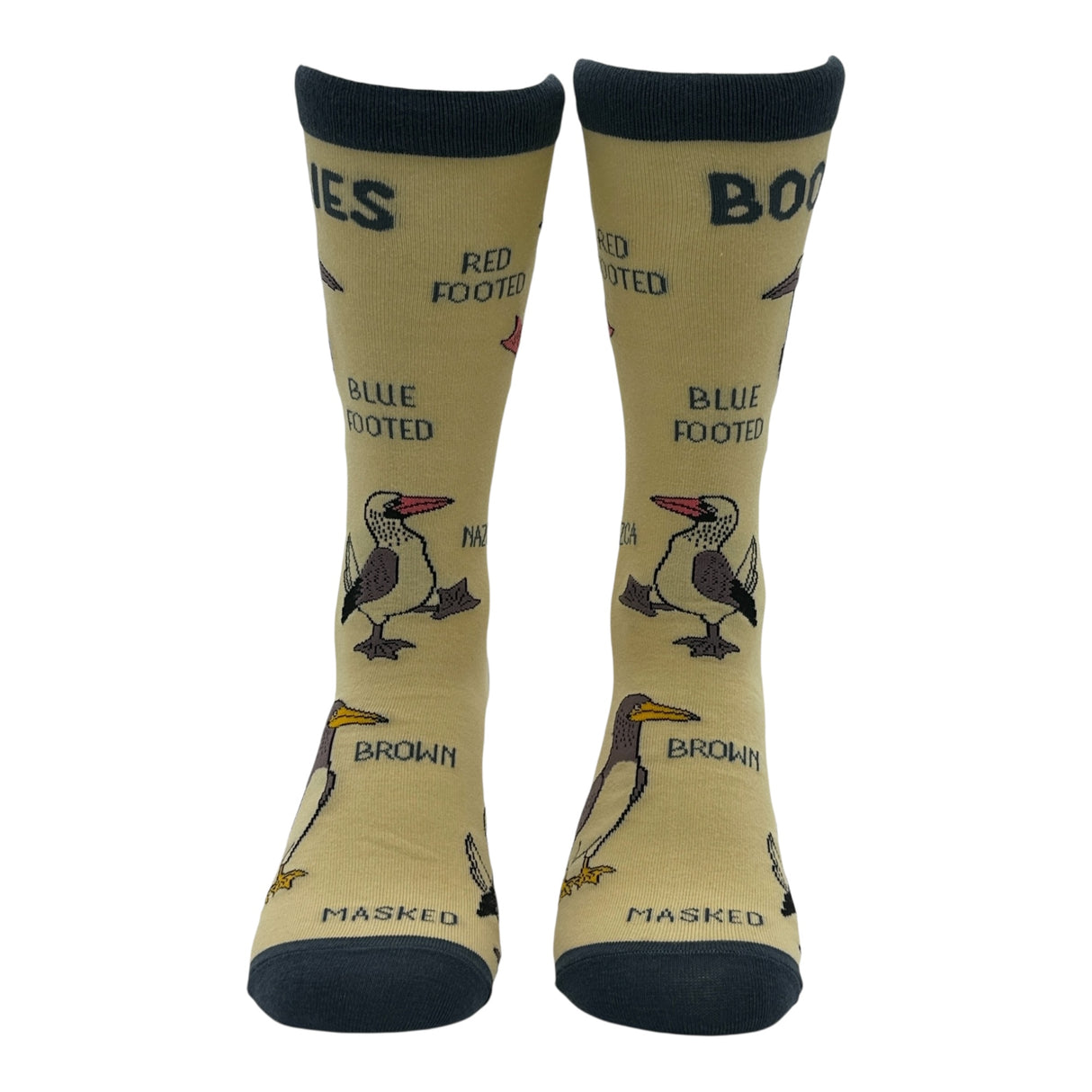 Men's Boobies Socks Funny Sarcastic Bird Graphic Novelty Footwear for Men
