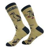 Men's Boobies Socks Funny Sarcastic Bird Graphic Novelty Footwear for Men