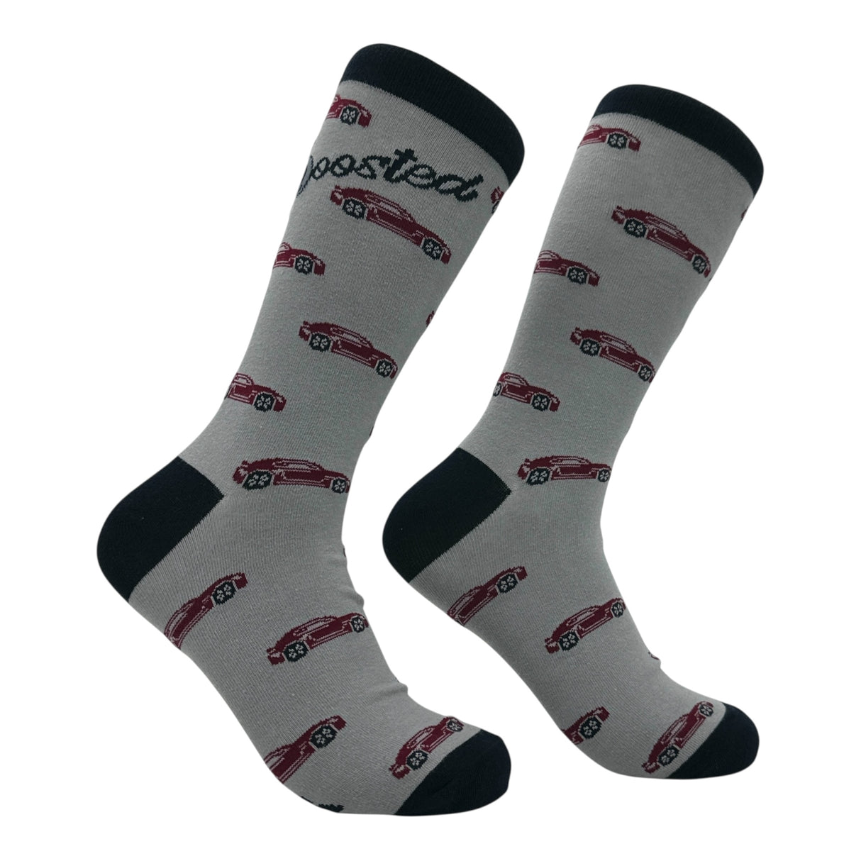 Men's Boosted Socks Funny Sarcastic Car Guy Graphic Novelty Footwear for Men