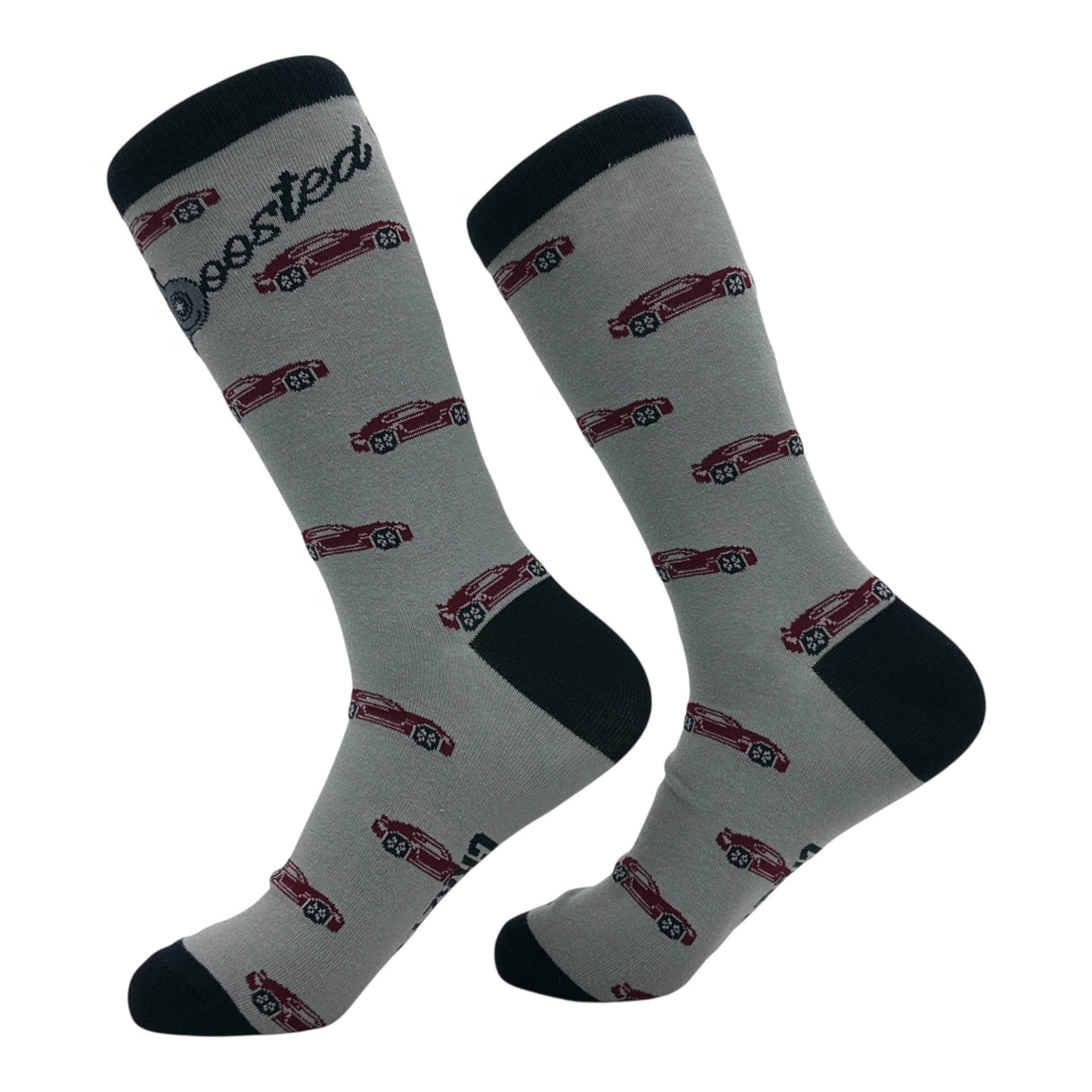Men's Boosted Socks Funny Sarcastic Car Guy Graphic Novelty Footwear for Men