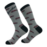 Men's Boosted Socks Funny Sarcastic Car Guy Graphic Novelty Footwear for Men