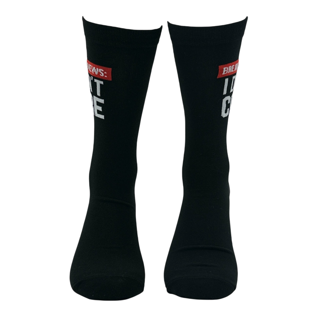 Men's Breaking News I Dont Care Socks Funny Sarcastic Graphic Novelty Footwear for Men