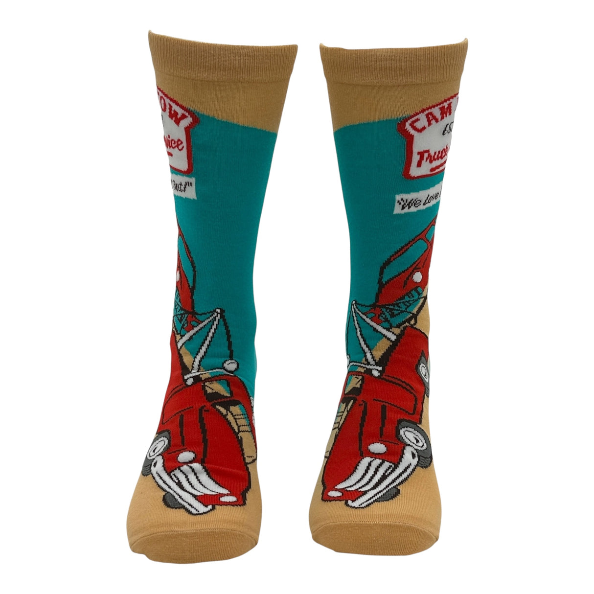 Men's Cam L Tow Truck Service Socks Funny Sarcastic Graphic Novelty Footwear for Men