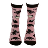 Women's Cawfee Socks Funny Sarcastic Coffee Graphic Novelty Footwear for Ladies
