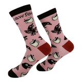 Women's Cawfee Socks Funny Sarcastic Coffee Graphic Novelty Footwear for Ladies