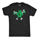 Mens Funny T Shirts Clover Drinking Sarcastic St Patricks Day Graphic Novelty Tee for Men