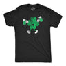 Mens Funny T Shirts Clover Drinking Sarcastic St Patricks Day Graphic Novelty Tee for Men