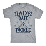 Mens Funny T Shirts Dads Bait and Tackle Sarcastic Fathers Day Graphic Novelty Fishing Tee for Men