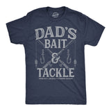 Mens Funny T Shirts Dads Bait and Tackle Sarcastic Fathers Day Graphic Novelty Fishing Tee for Men