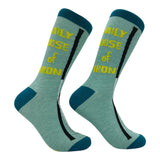 Funny Golf Socks for Men Vintage Sports Crews for Guys with Hilarious Jokes