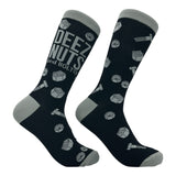 Men's Deez Nuts and Bolts Socks Funny Sarcastic Hardware Graphic Novelty Footwear for Men