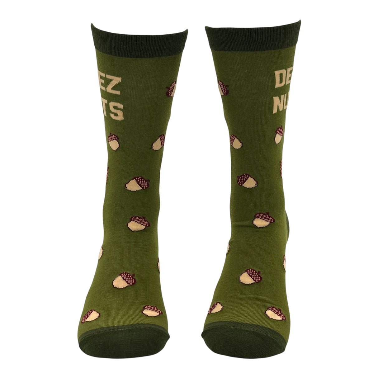 Men's Deez Nuts Socks Funny Sarcastic Squirrel Graphic Novelty Footwear for Men