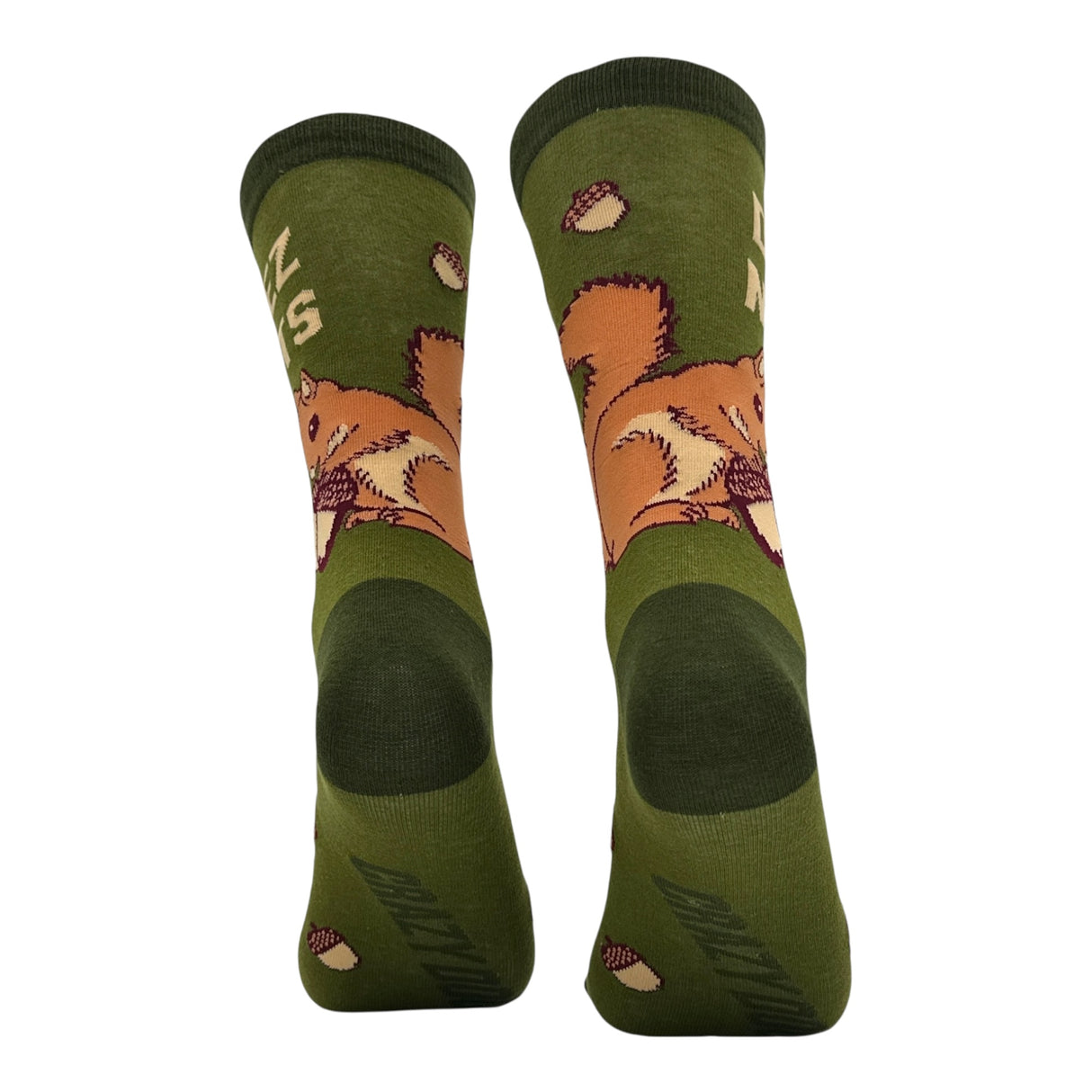 Men's Deez Nuts Socks Funny Sarcastic Squirrel Graphic Novelty Footwear for Men