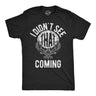 Mens Funny T Shirts I Didnt See That Coming Sarcastic Crystal Ball Graphic Novelty Tee for Men