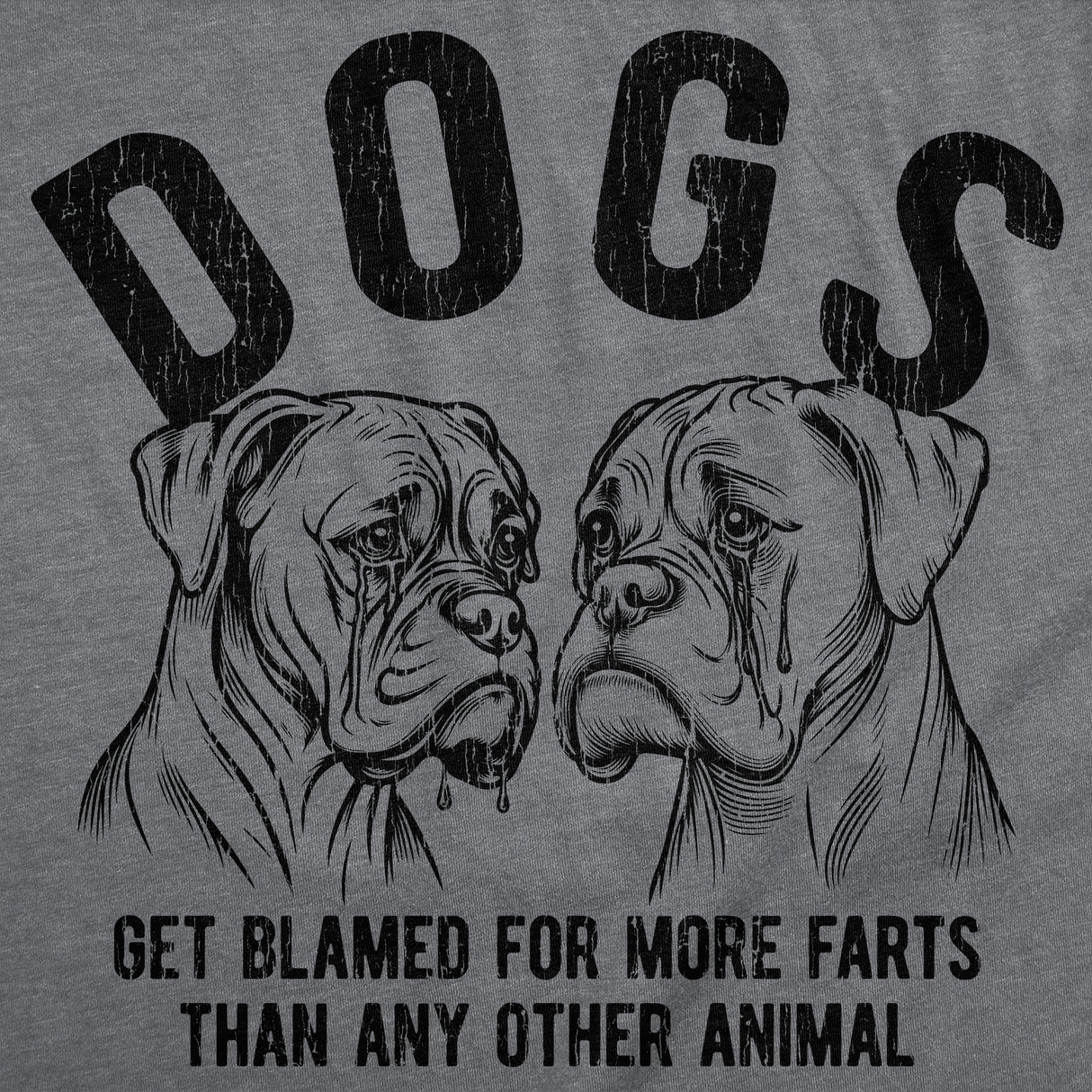 Mens Funny T Shirts Dogs Get Blamed for More Farts Than Any Other Animal Sarcastic Graphic Novelty Tee for Men