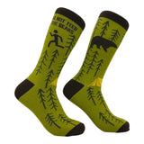 Men's Do Not Feed The Bears Socks Funny Sarcastic Camping Graphic Novelty Footwear for Men