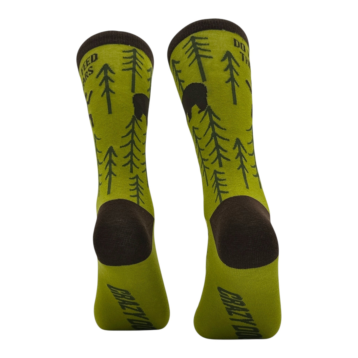 Men's Do Not Feed The Bears Socks Funny Sarcastic Camping Graphic Novelty Footwear for Men